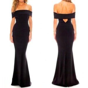 KATIE MAY legacy trumpet gown in black size 10